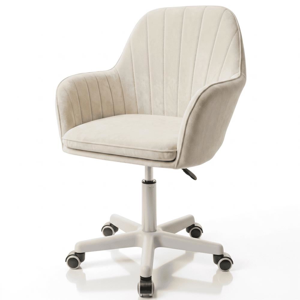 Silla Giratoria de Escritorio Oficina Buckingham Soft Blanca