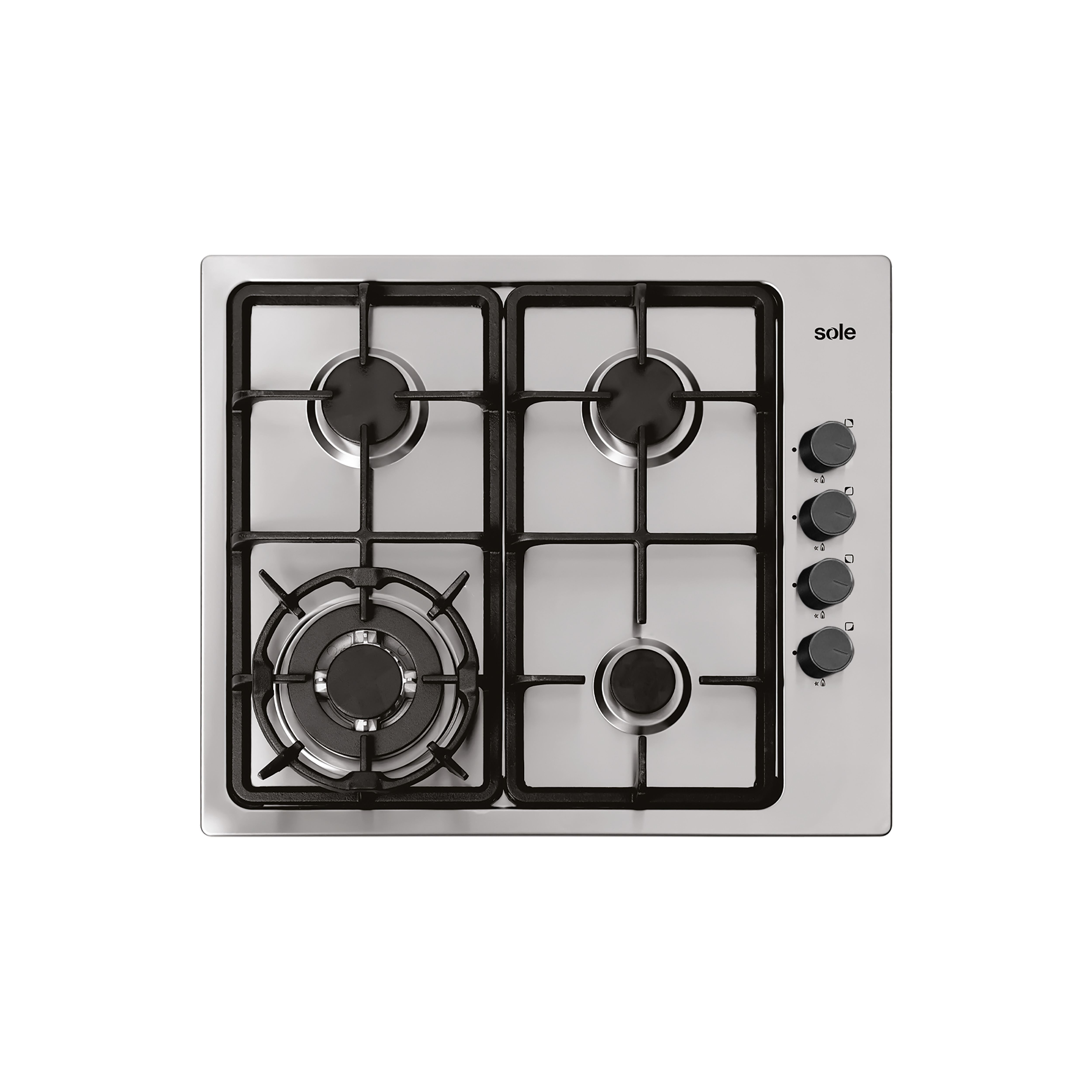 Cocina Sole Empotrable Inox 58cm Gris