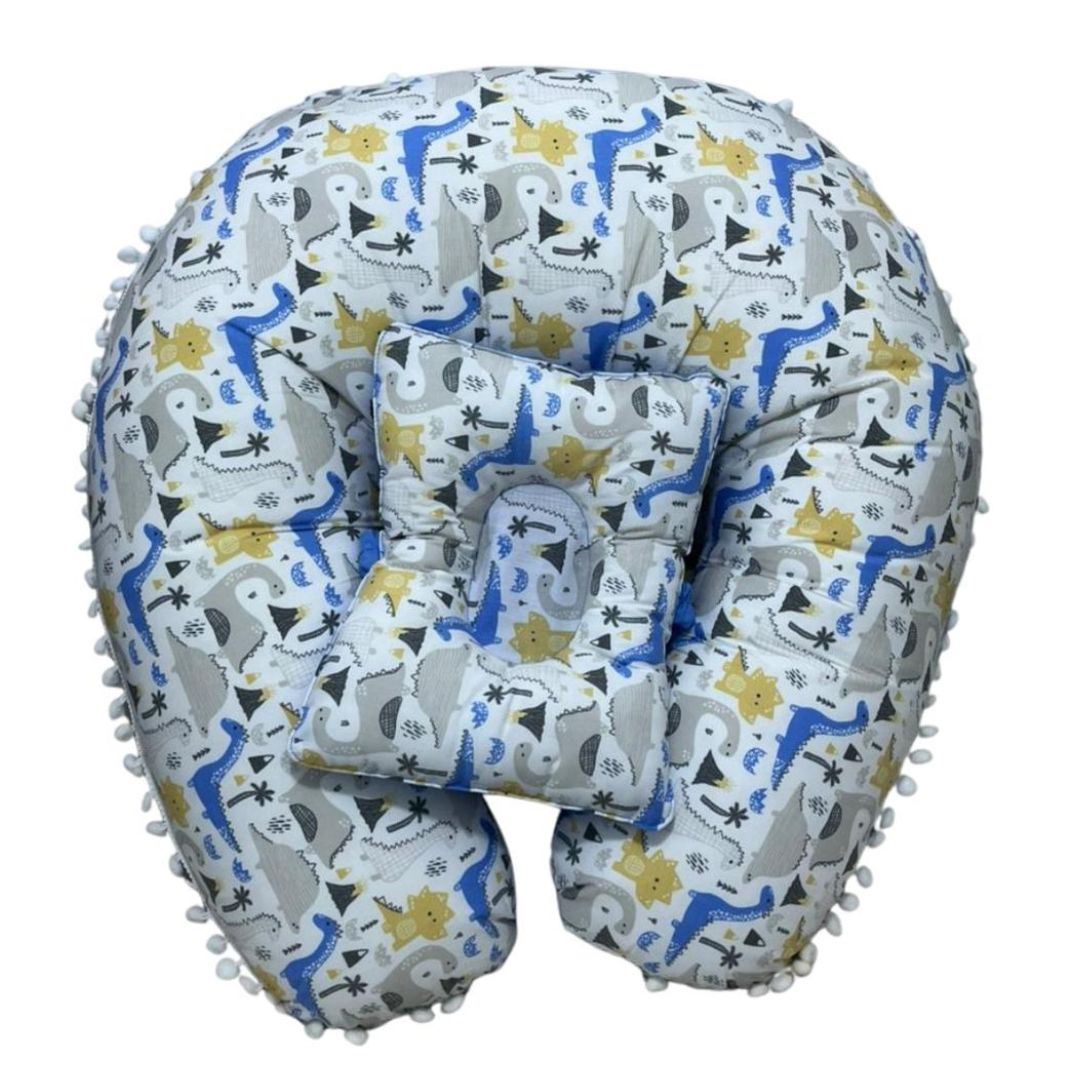 Cojin / almohada  De Lactancia Con Almohada 60x60 con forro tela premium Azul