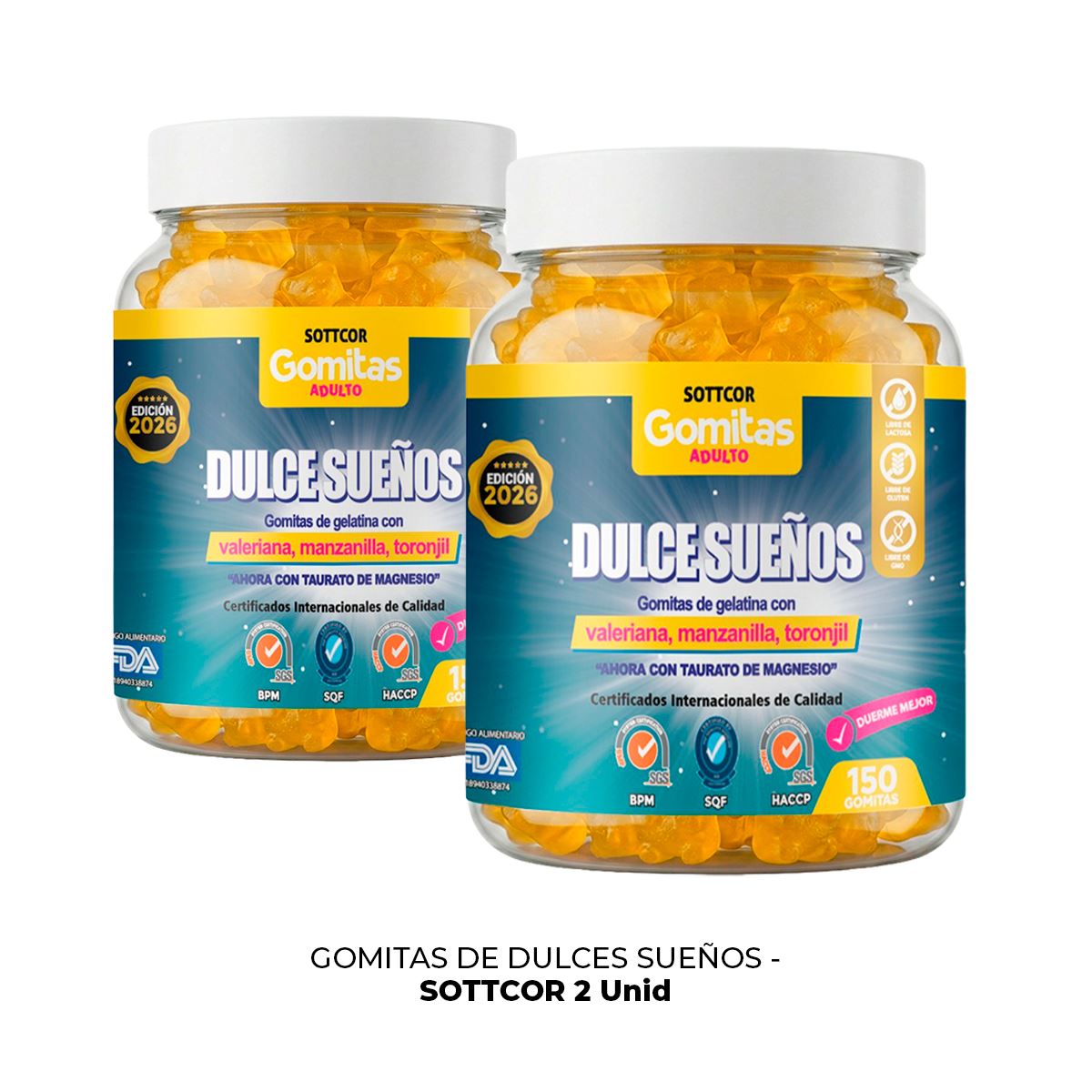 2 Gomitas De Dulce Sueños Sottcor 150 Gomitas
