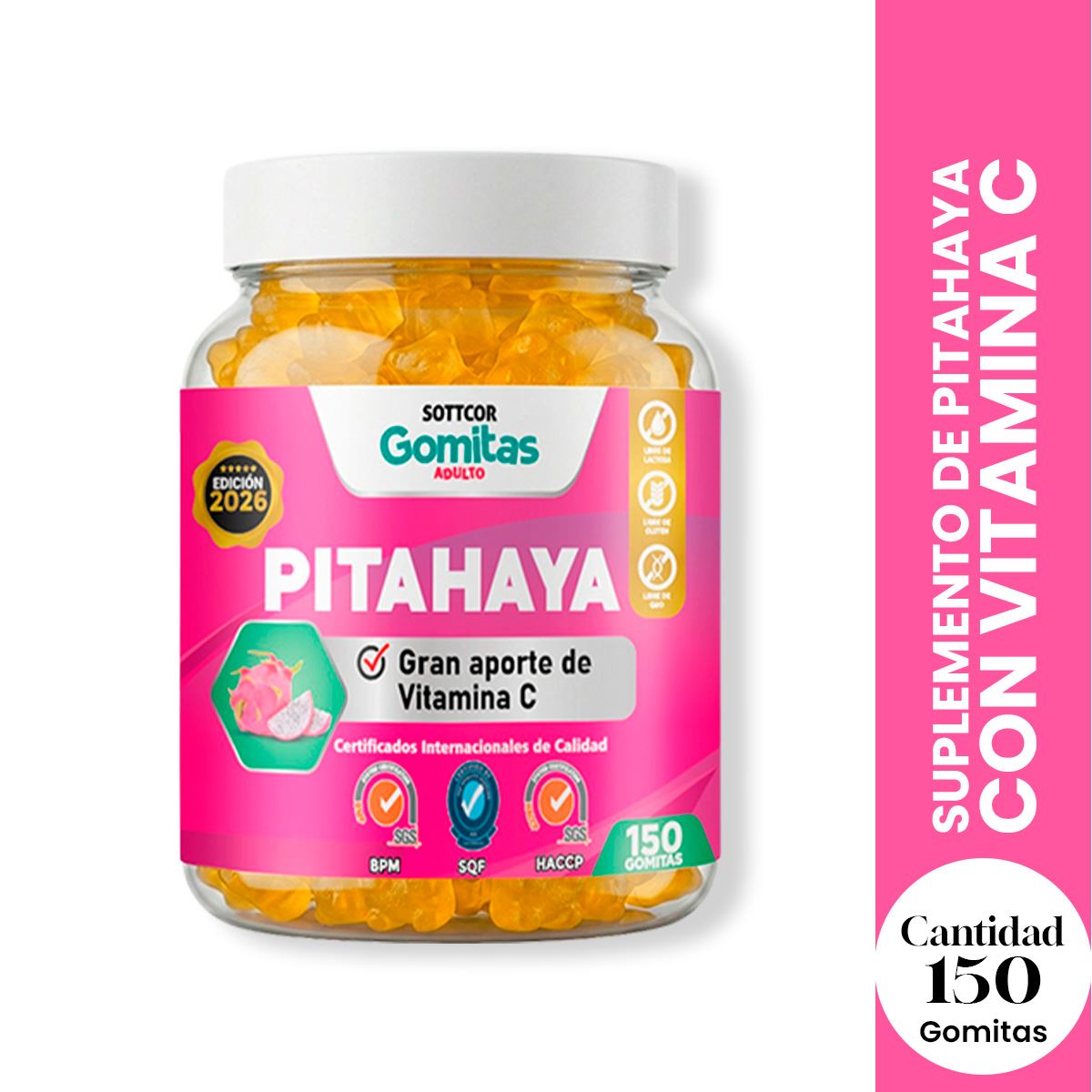 Gomitas De Pitahaya Sottcor 150 Gomitas