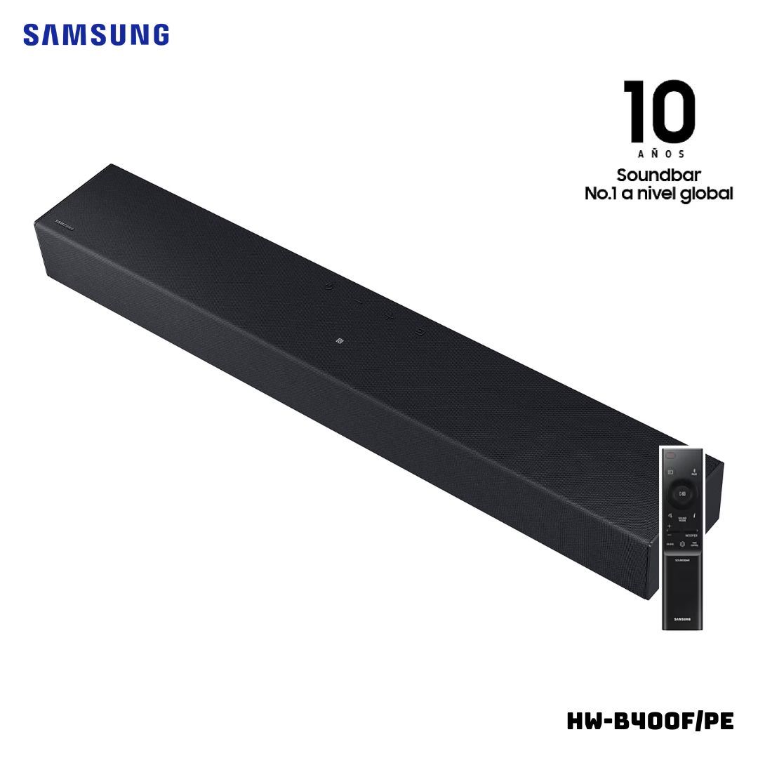 SOUNDBAR SAMSUNG 2.0 NEGRO 40W - HW-B400F/PE