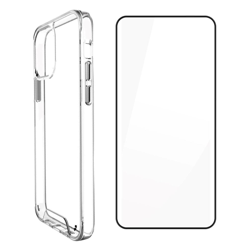 Pack Compatible con iPhone 15 Plus de Case Transparente Space y Protector de Pantalla 21D
