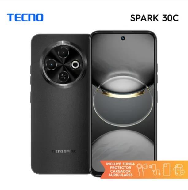Celular Tecno Spark 30c 256gb + 4gb Orbit Black