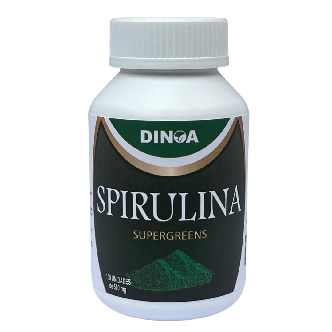 Spirulina  cápsulas x 100- Proteínas -nutrición- defensa