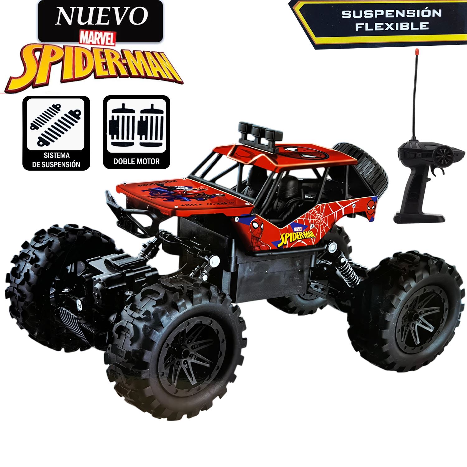 Juguete Carro Todo Terreno de SPIDERMAN con Control Remoto 331