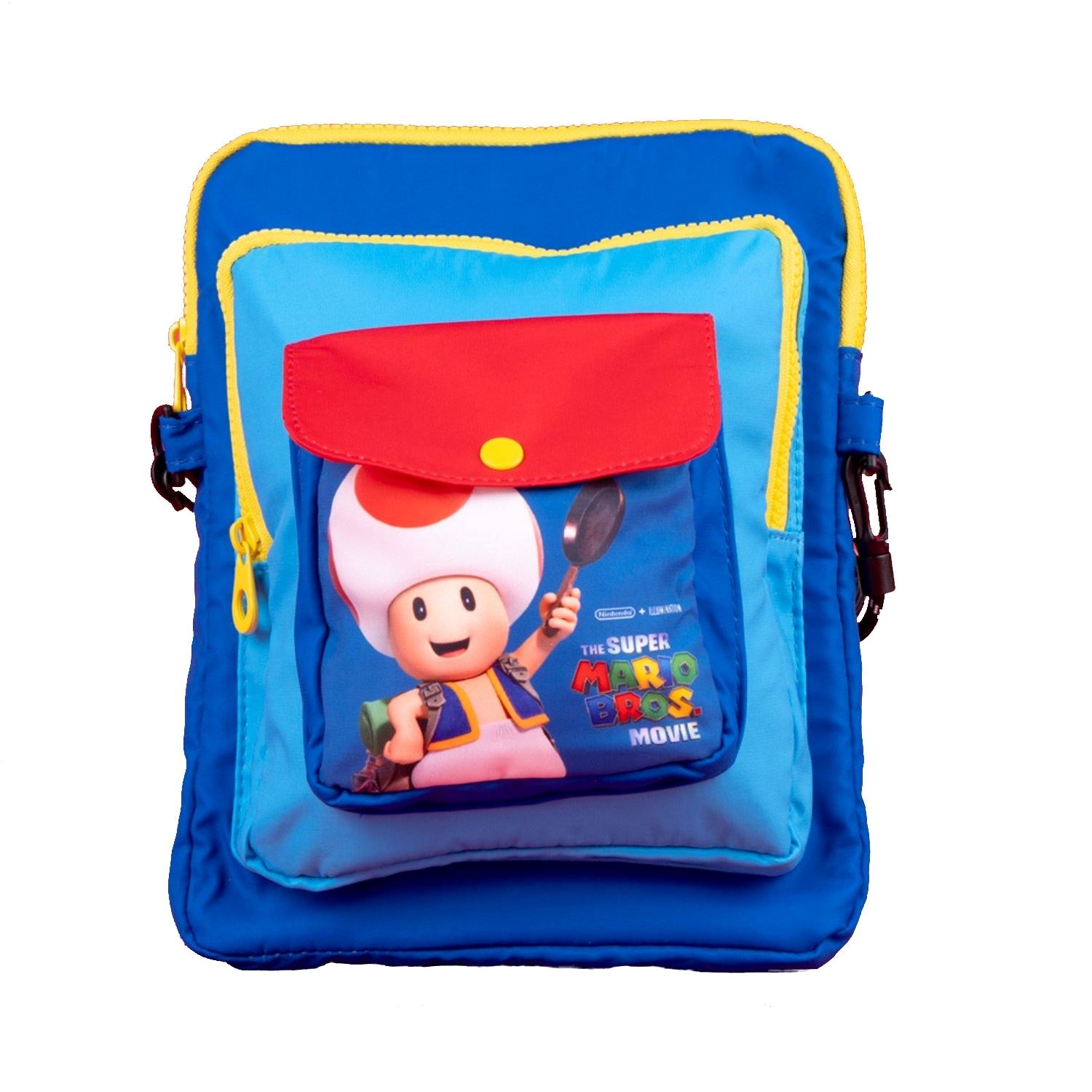 BOLSO CROSSBODY CUADRADO COLECCIÓN MARIO BROS AZUL