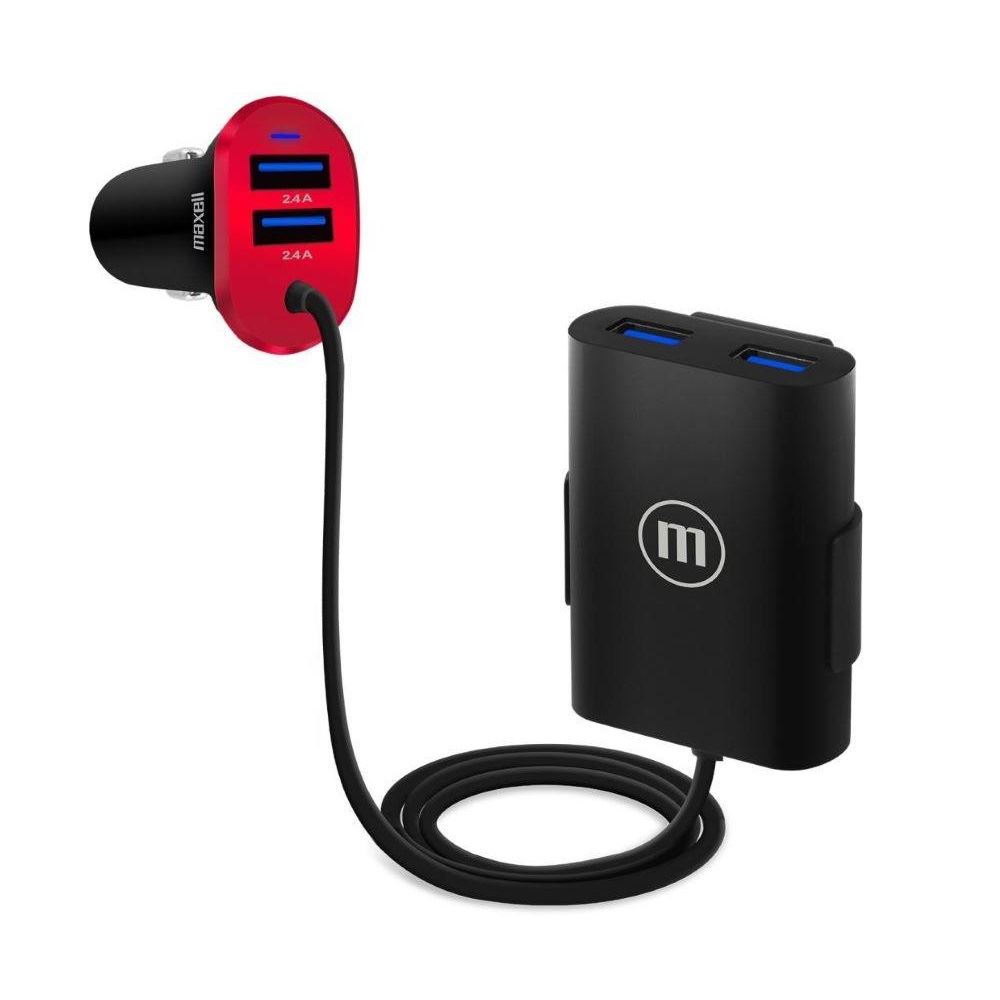 CARGADOR PARA AUTO MAXELL USB CON 4 SALIDAS