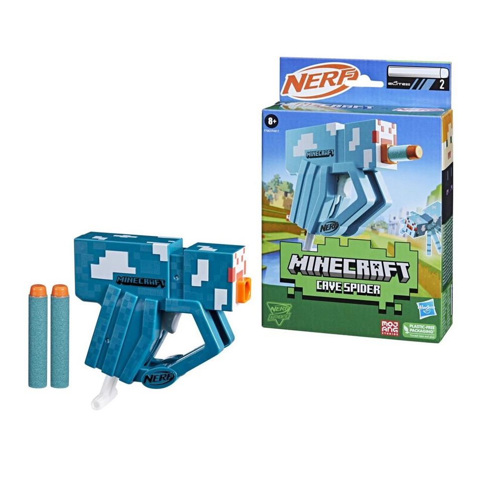LANZADOR NERF MINECRAFT CAVE SPIDER