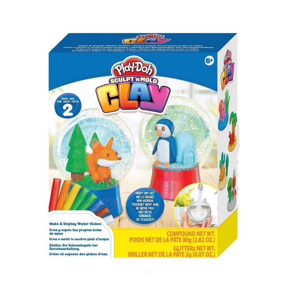 SET MASAS Y PLASTILINAS PLAY DOH AIR CLAY BOLA MÁGICA