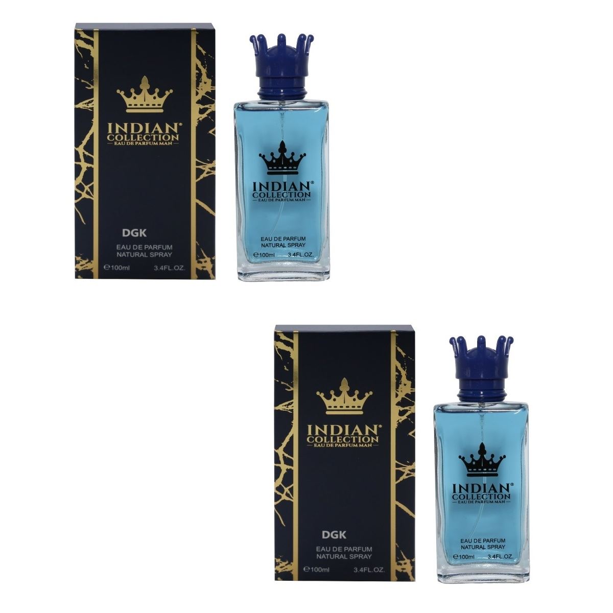 PACK X 2 PERFUMES DE HOMBRE INDIAN COLLECTION DGK 100ML CADA UNO