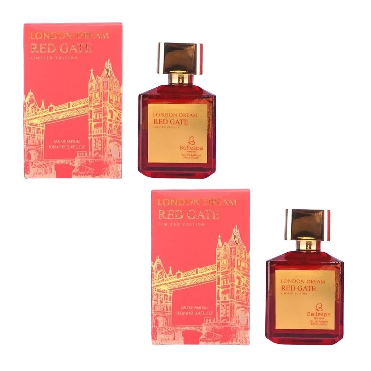 PACK X 2 PERFUMES DE MUJER BELLESPA LONDON DREAM RED 100ML CADA UNO