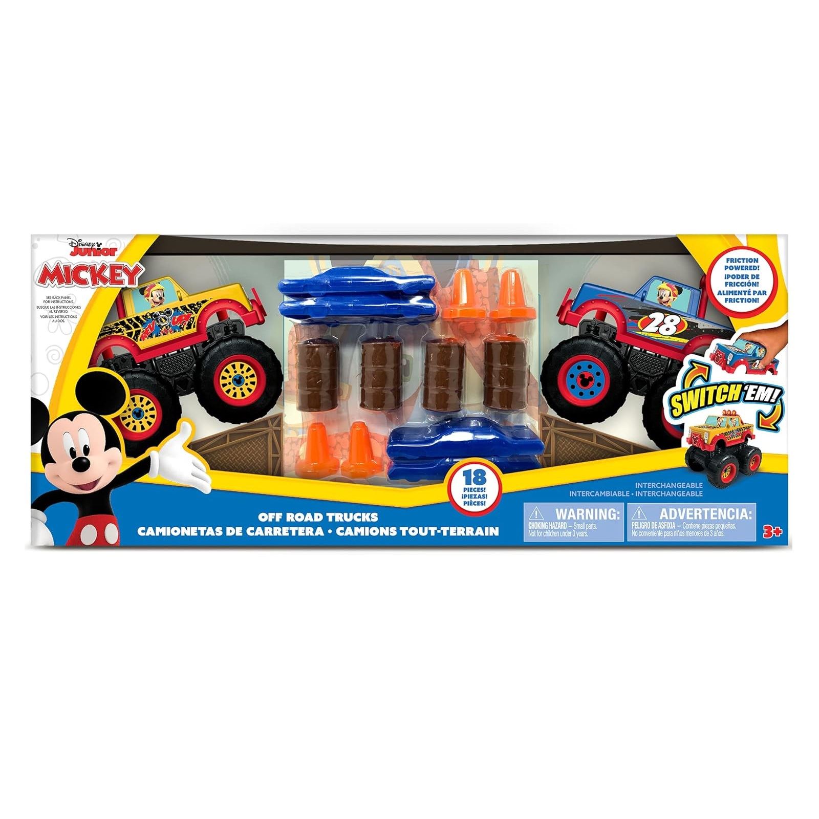 SET CAMIONETAS DE CARRETERA MICKEY DISNEY JUNIOR
