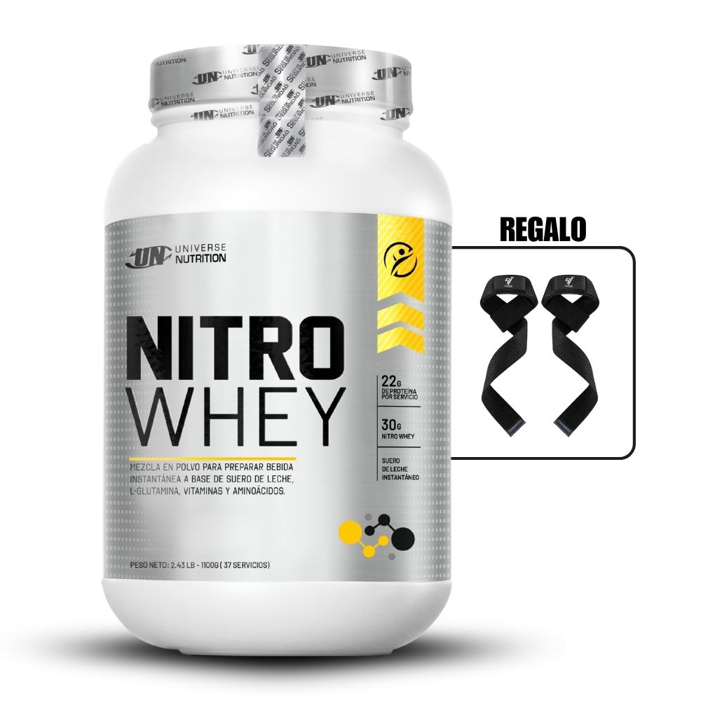 Nitro Whey de 1.1 kg Chocolate+Straps