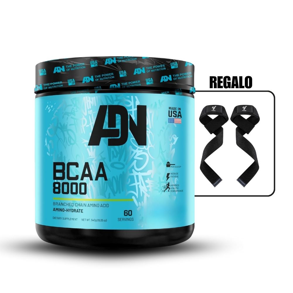 Bcaa 8000 540gr ADN Nutrition Green Apple+Straps