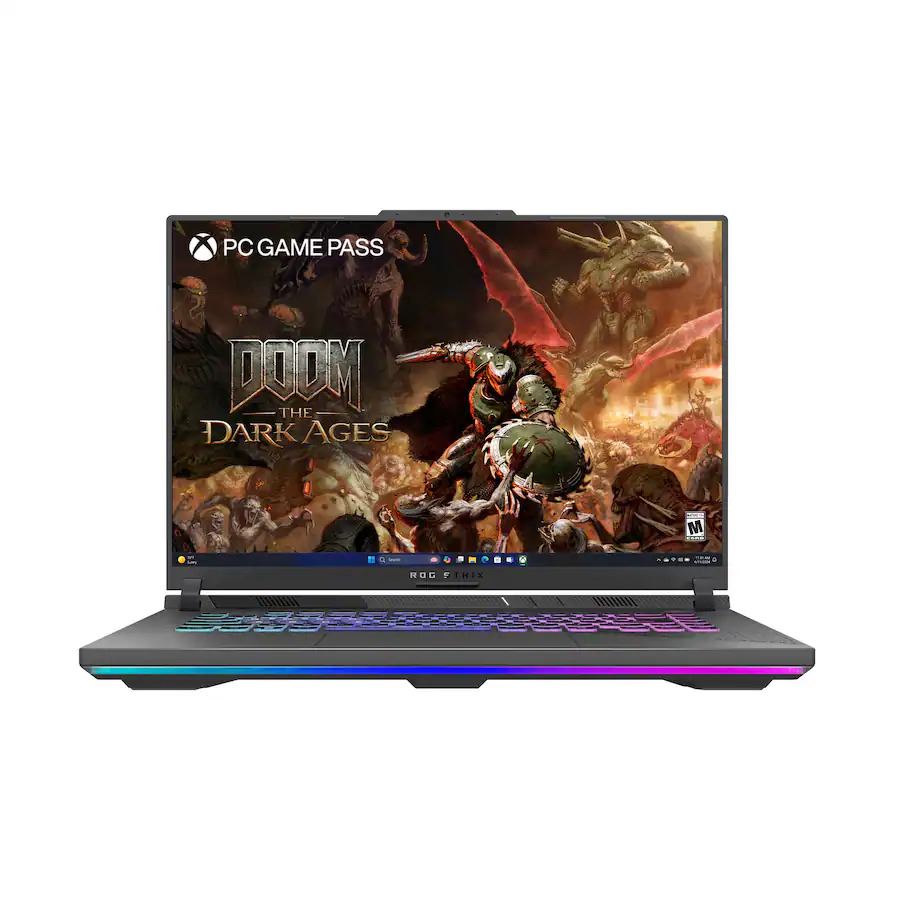 Laptop Gamer ASUS ROG Strix G16 Ryzen 9 RTX 5070 Ti 12GB 16GB RAM 1TB SSD 165Hz Eclipse Gray