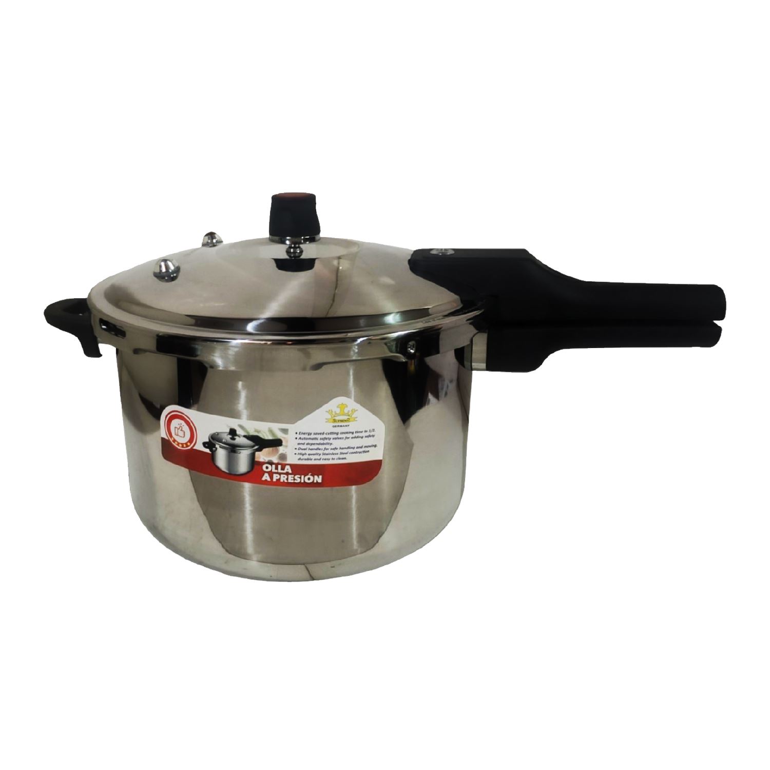 Olla a Presión SUPREMA 7 Litros Acero Inoxidable SU-P006-7L