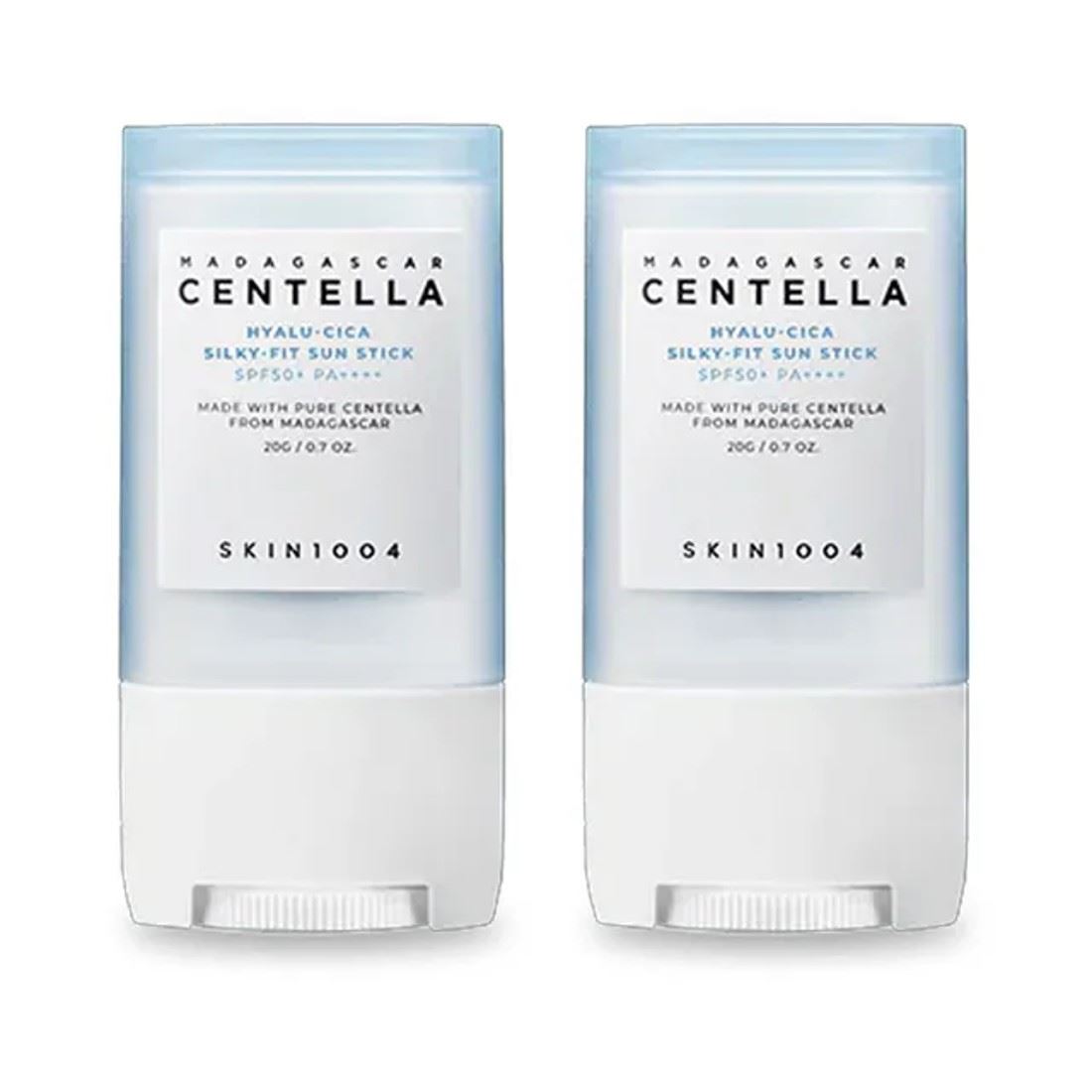 SKIN1004 Set de protectores solares en barra Madagascar Centella Hyalu-Cica Silky-Fit (2 piezas)