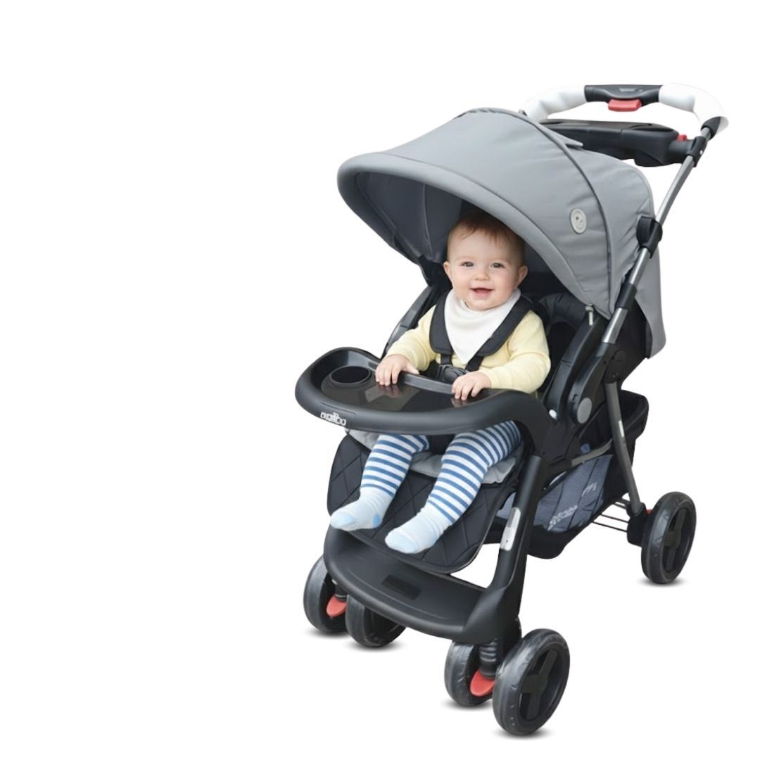 Coche Cuna Travel System «SWEET GARDIAN» con Porta bebé Light Gray
