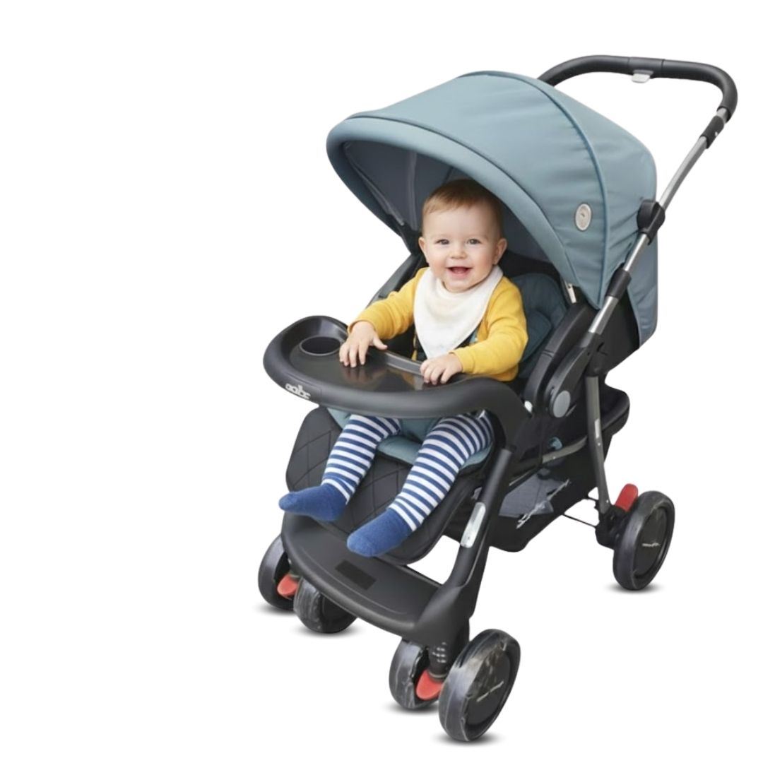 Coche Cuna Travel System «SWEET GARDIAN» con Porta bebé Light Blue