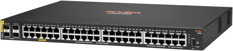 Switch Hp R8n85a Aruba 6000 48g Poe Cl4 370 Watts 4sfp /v