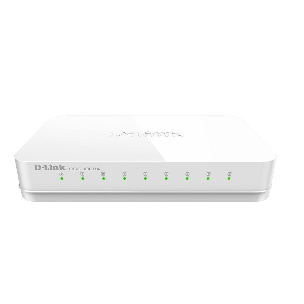 Switch D-Link DGS-1008A 8 RJ-45 10-100-1000 Mbps MDI-MDIX CSMA-CD