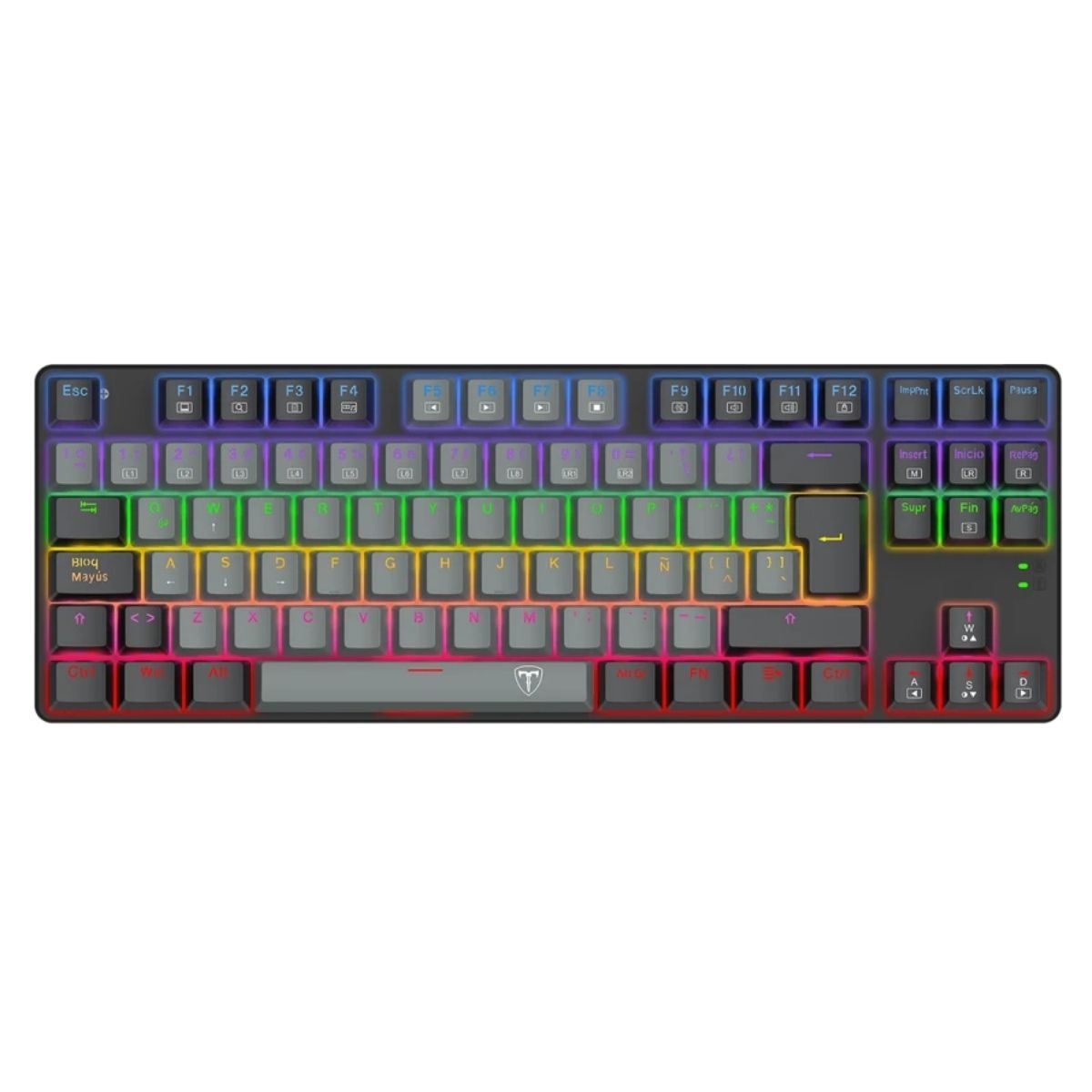T-Dagger - Teclado Bora TGK313 TKL Rainbow Spa Grey/Black