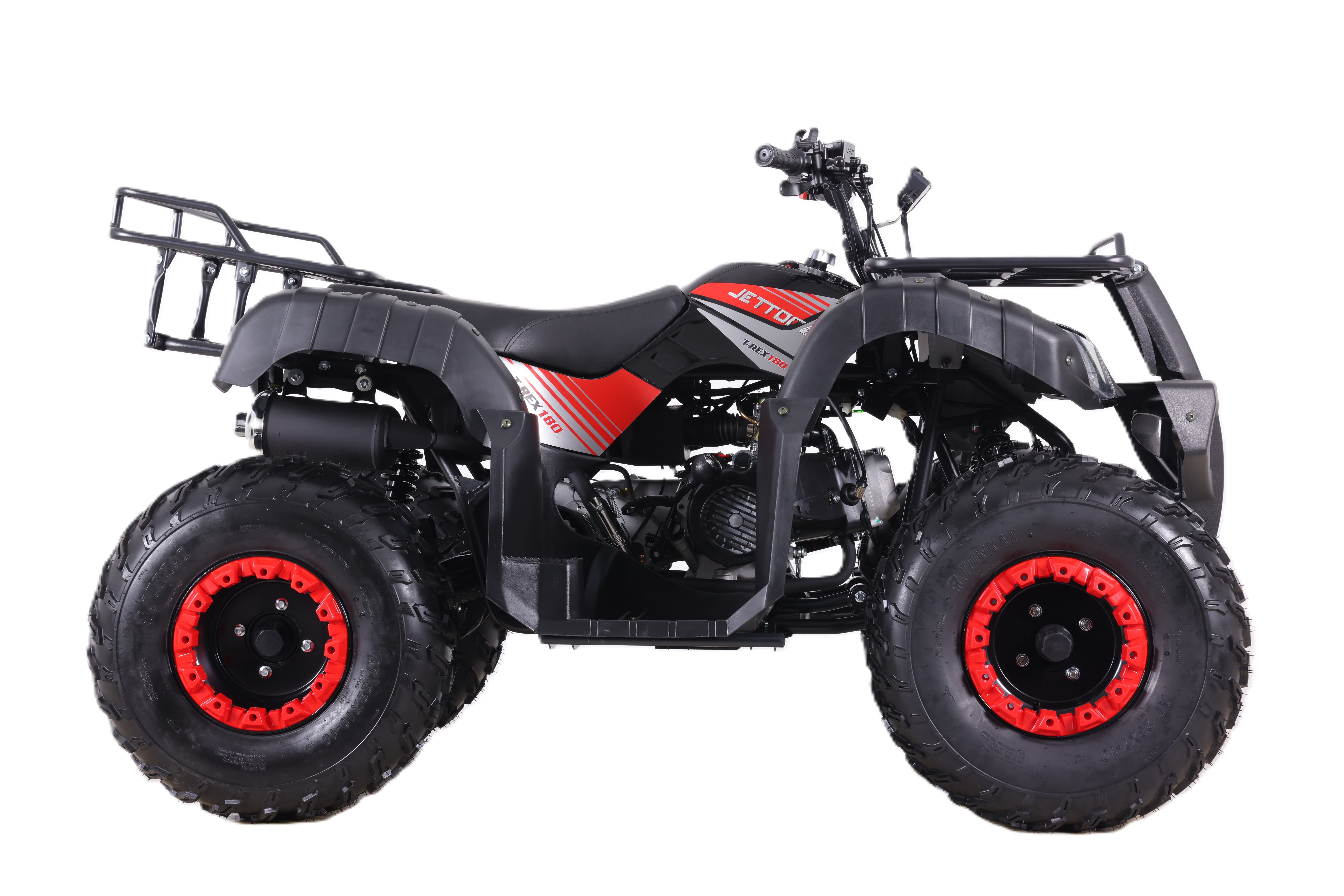 CUATRIMOTO JETTOR T-REX 180 NEGRO ROJO 2025