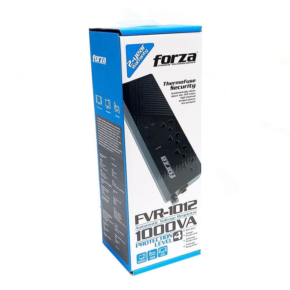 Estabilizador Forza FVR-1012 4 Tomas 1000VA