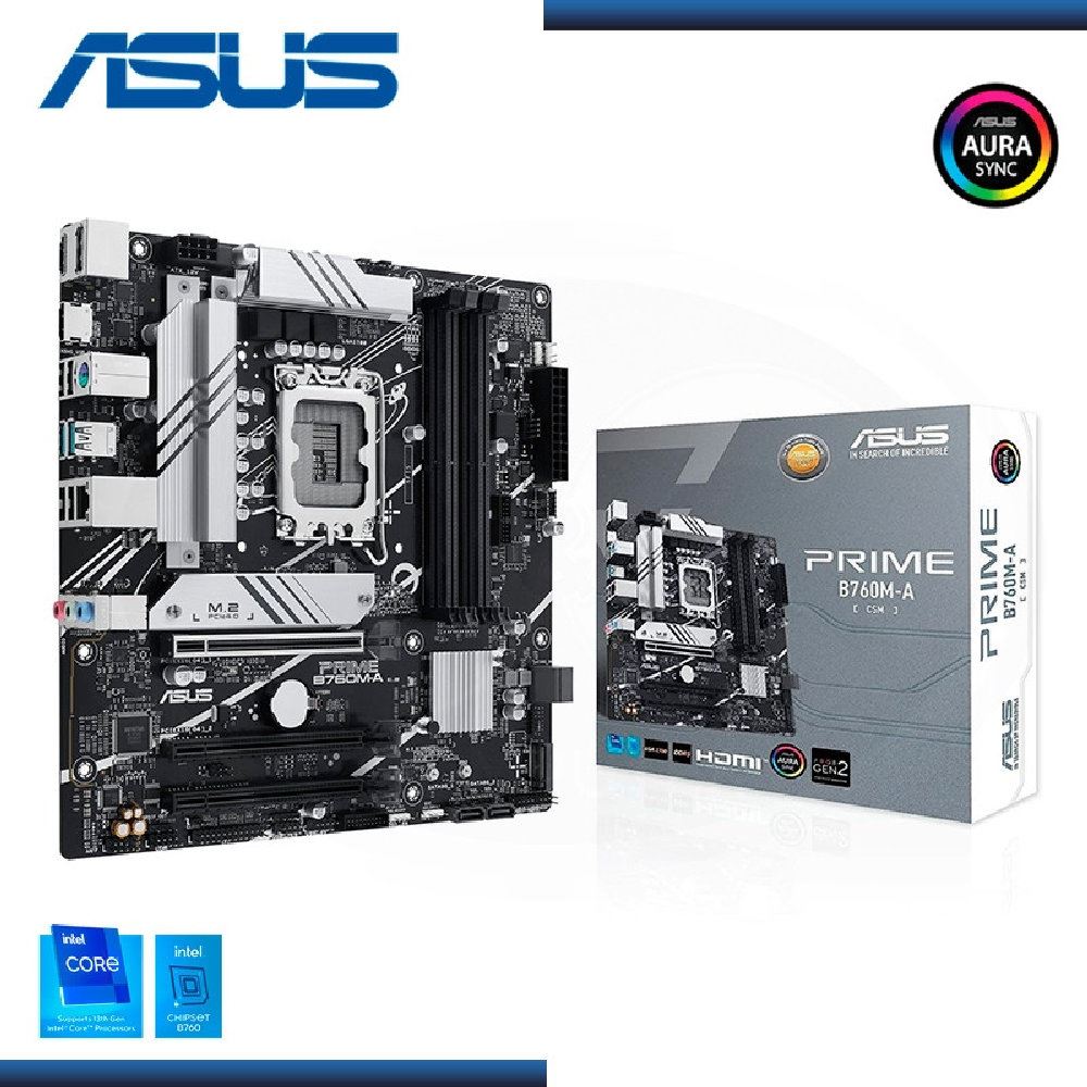 Placa Asus Intel Prime B760M-A DDR5 HDMI DP LGA  1700