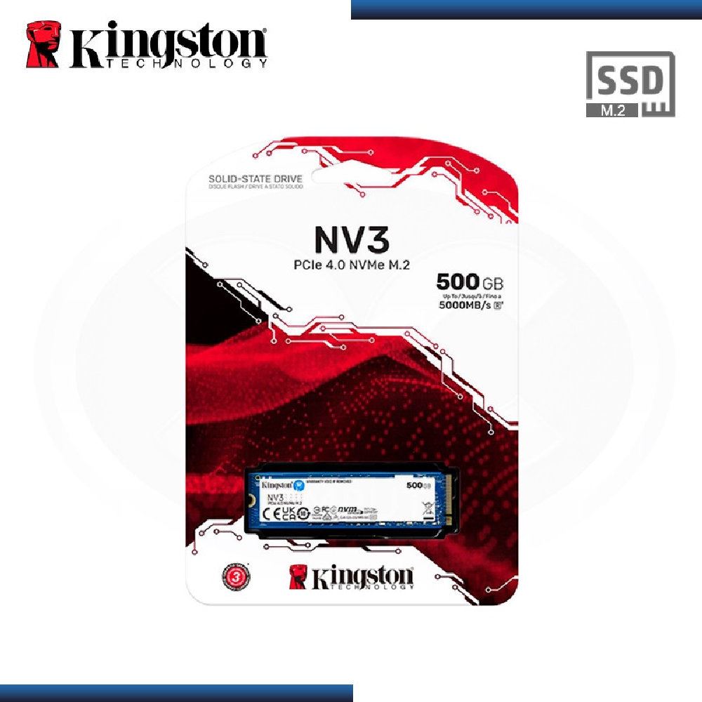 Disco Sólido Kingston NV2 500GB NVME M2 PCI-E