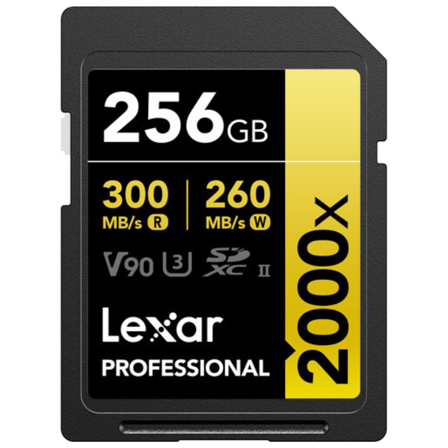 Memoria SDXC UHS-II Lexar Professional 256GB - W:300MB/s -R:260MB/s 2000x