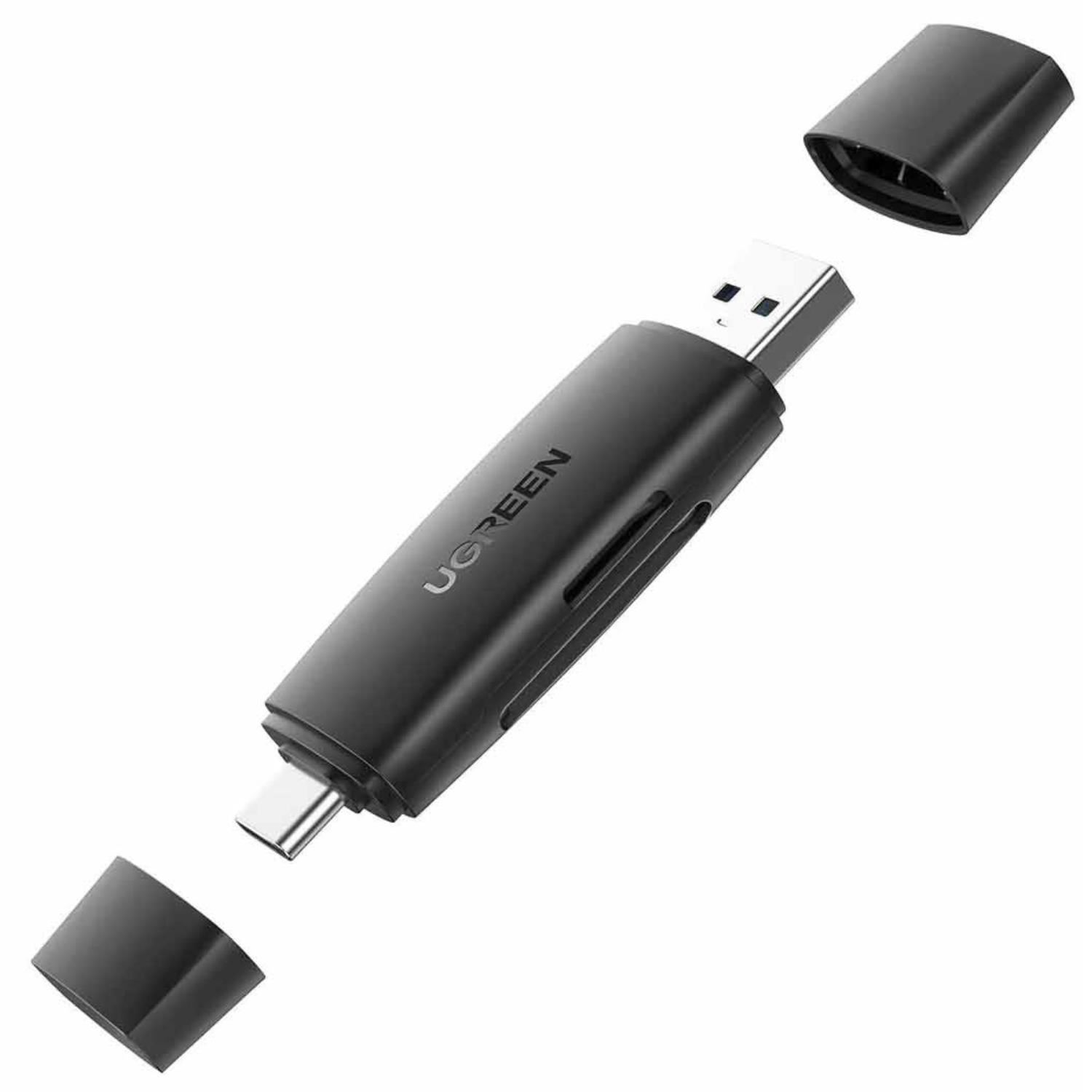 Lector de Tarjetas UGREEN SD/TF 2 en 1 USB-C y USB B 3.0