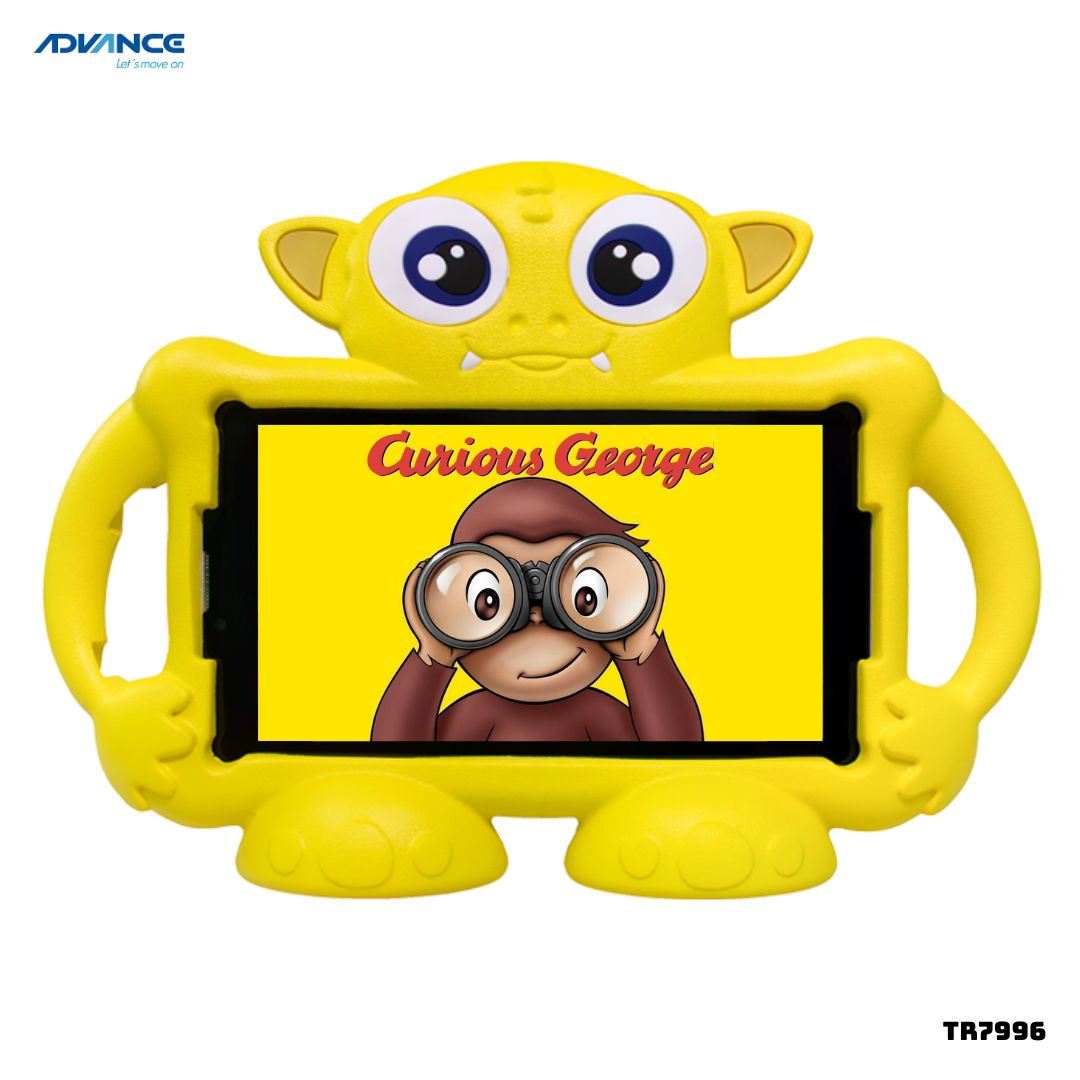 TABLET PARA NIÑOS ADVANCE PRIME 3G LTE 7 PULGADAS 2GB RAM 32GB ROM - TR7996 + CASE MONSTER AMARILLO