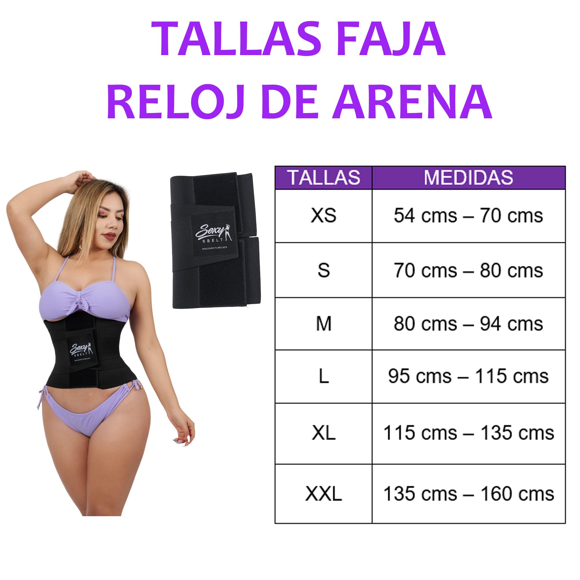 Body Faja Reloj De Arena Reduce Medidas Talla M