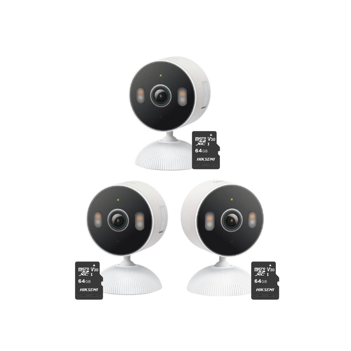 Kit de 3 Cámara de seguridad Tapo C113 2K 3MP + Micro SD 64GB Detección de IA