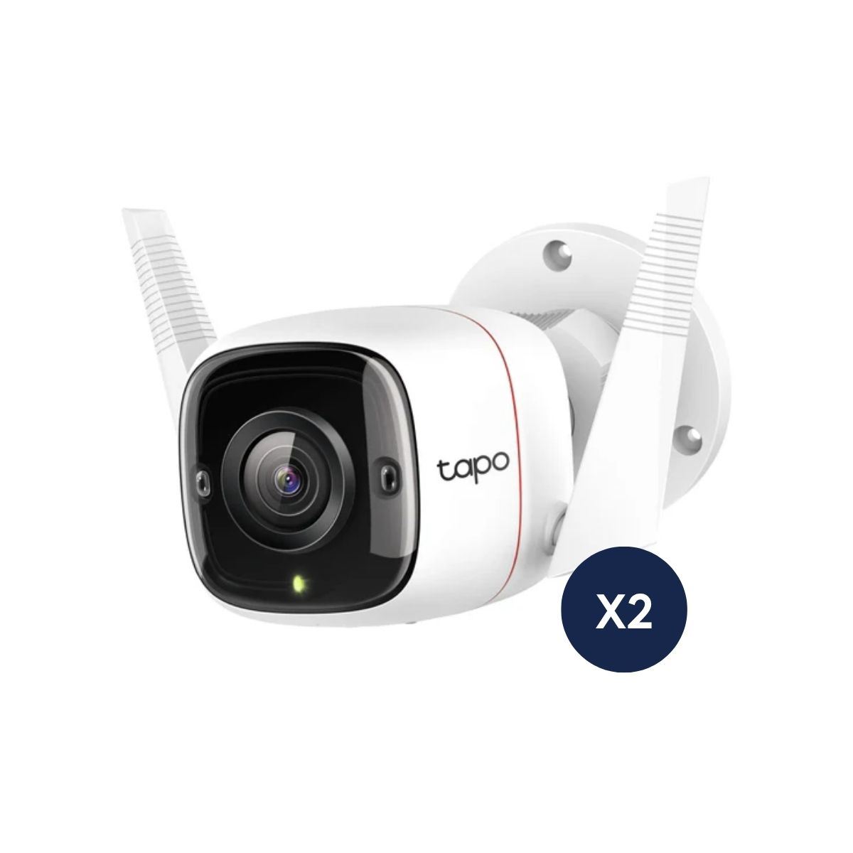 Kit de 2 Cámara de seguridad Tapo C320WS Wi-Fi para exteriores