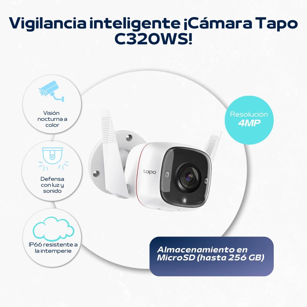 Kit Cámara Vigilancia Wifi Tp-Link Tapo C500 Y Micro Sd 64gb Color