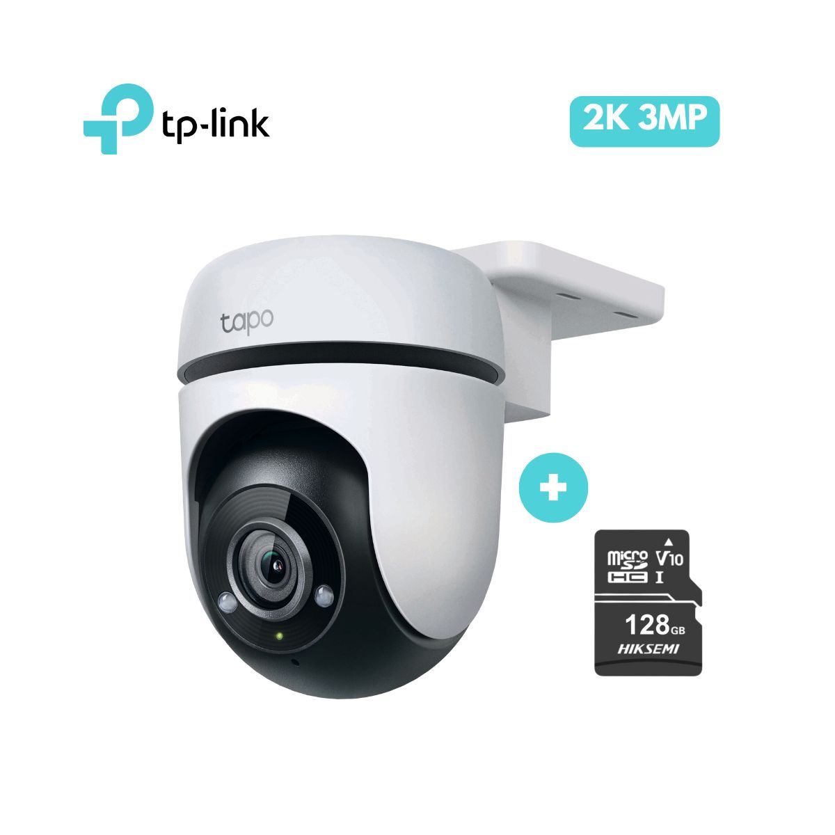 Cámara de seguridad Wi-Fi para exteriores 2K Tapo-C510W - Tp-Link + SD 128 GB