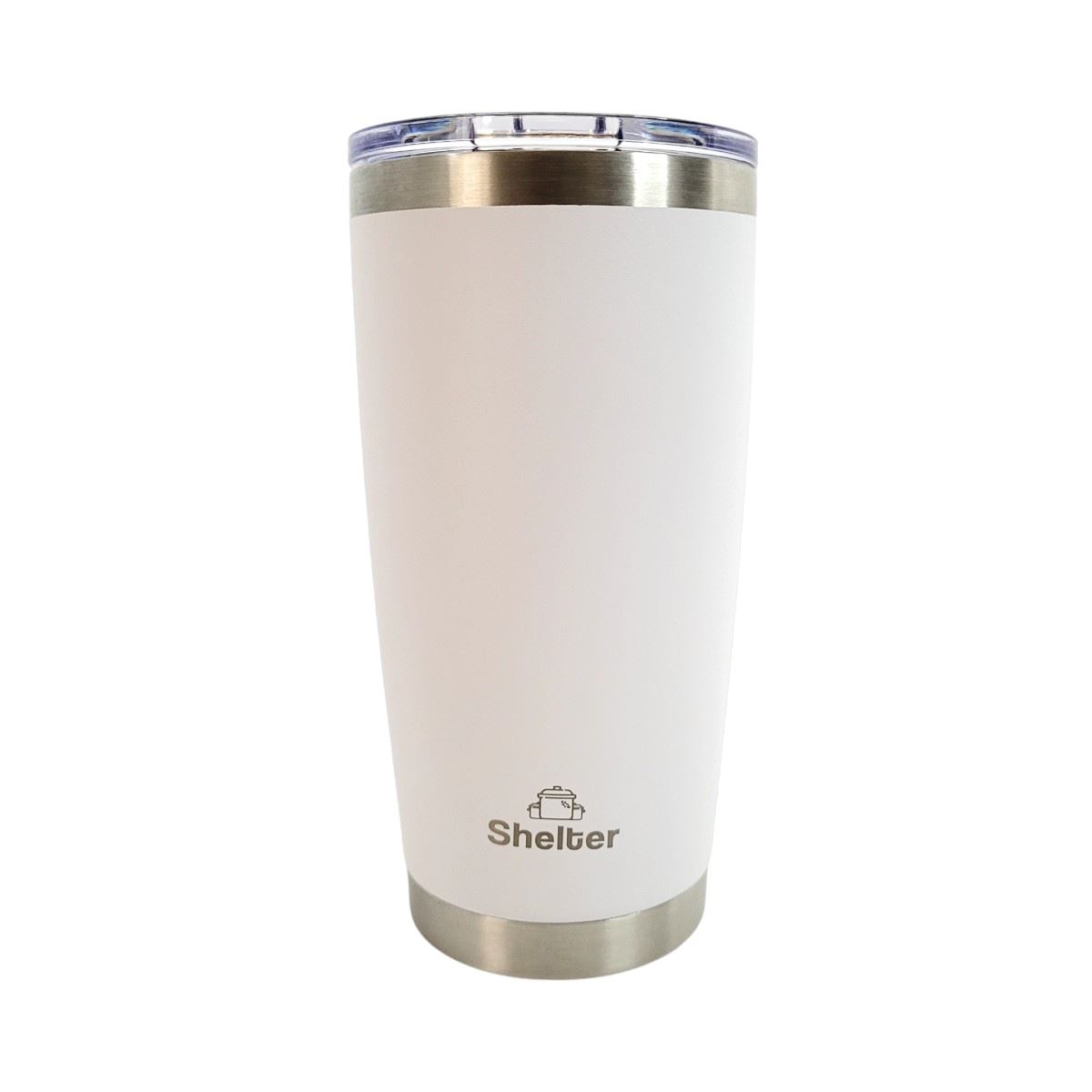 Shelter tumbler White 590ml 20oz de acero inoxidable