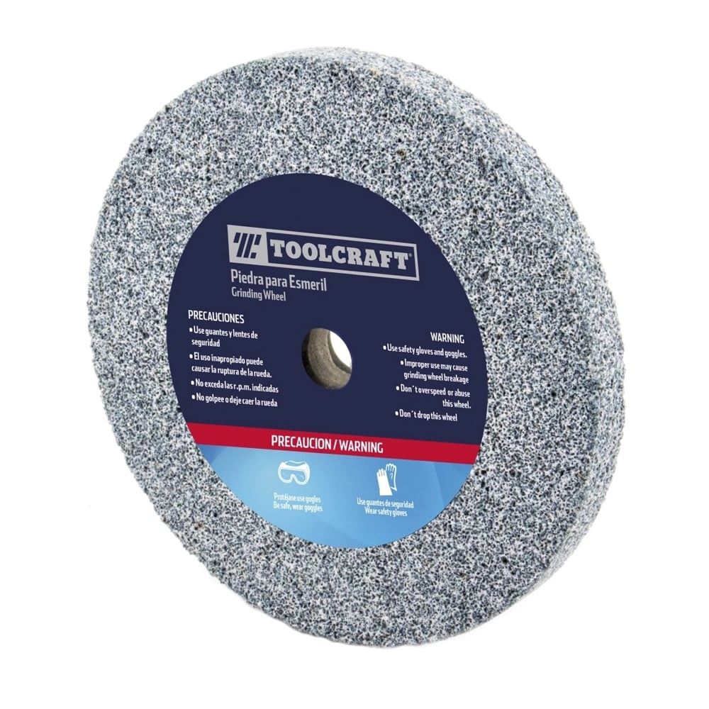 Piedra Abrasiva 8" x 25.4mm x 1/2" Grano 60 Toolcraft TC5179