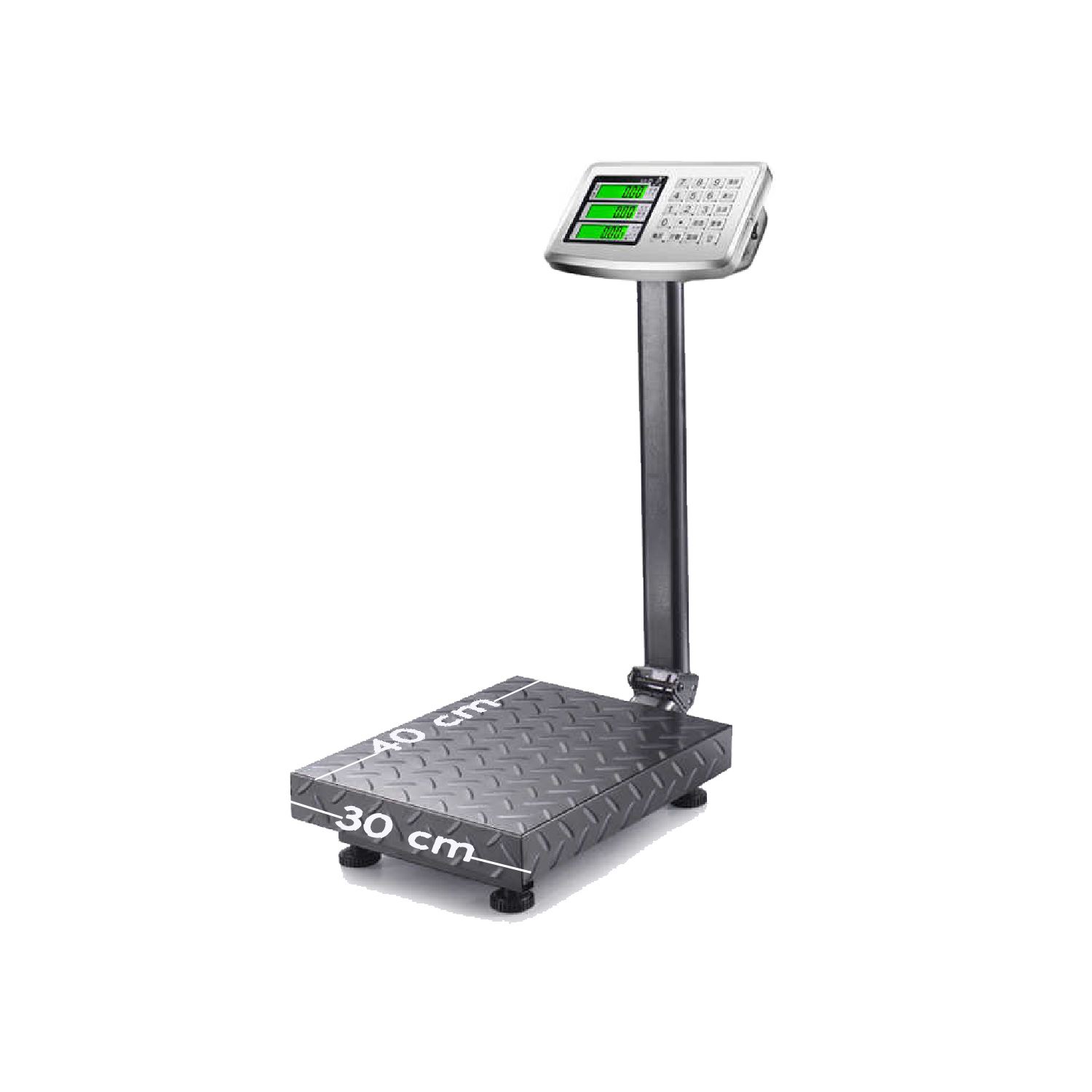 Balanza Industrial 150 Kg con Plataforma TCS-150K Teclado de Acero