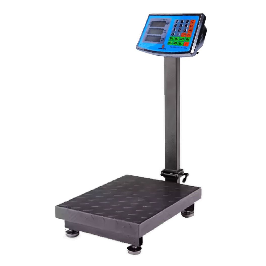 Balanza Industrial 300 Kg con Plataforma TCS-300KG Teclado de Goma