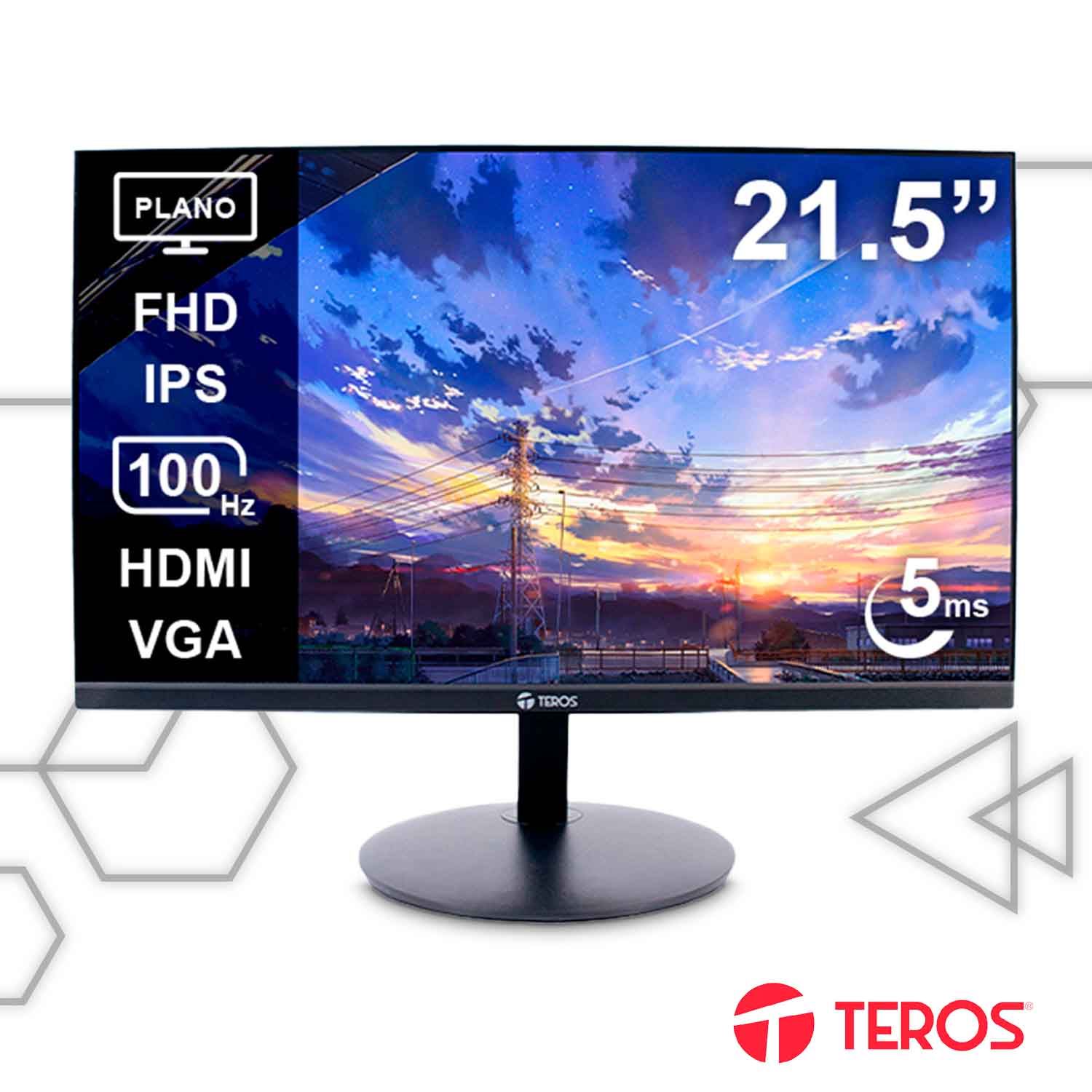 Monitor Teros 21.5” TE-2130CS IPS Full HD 100Hz