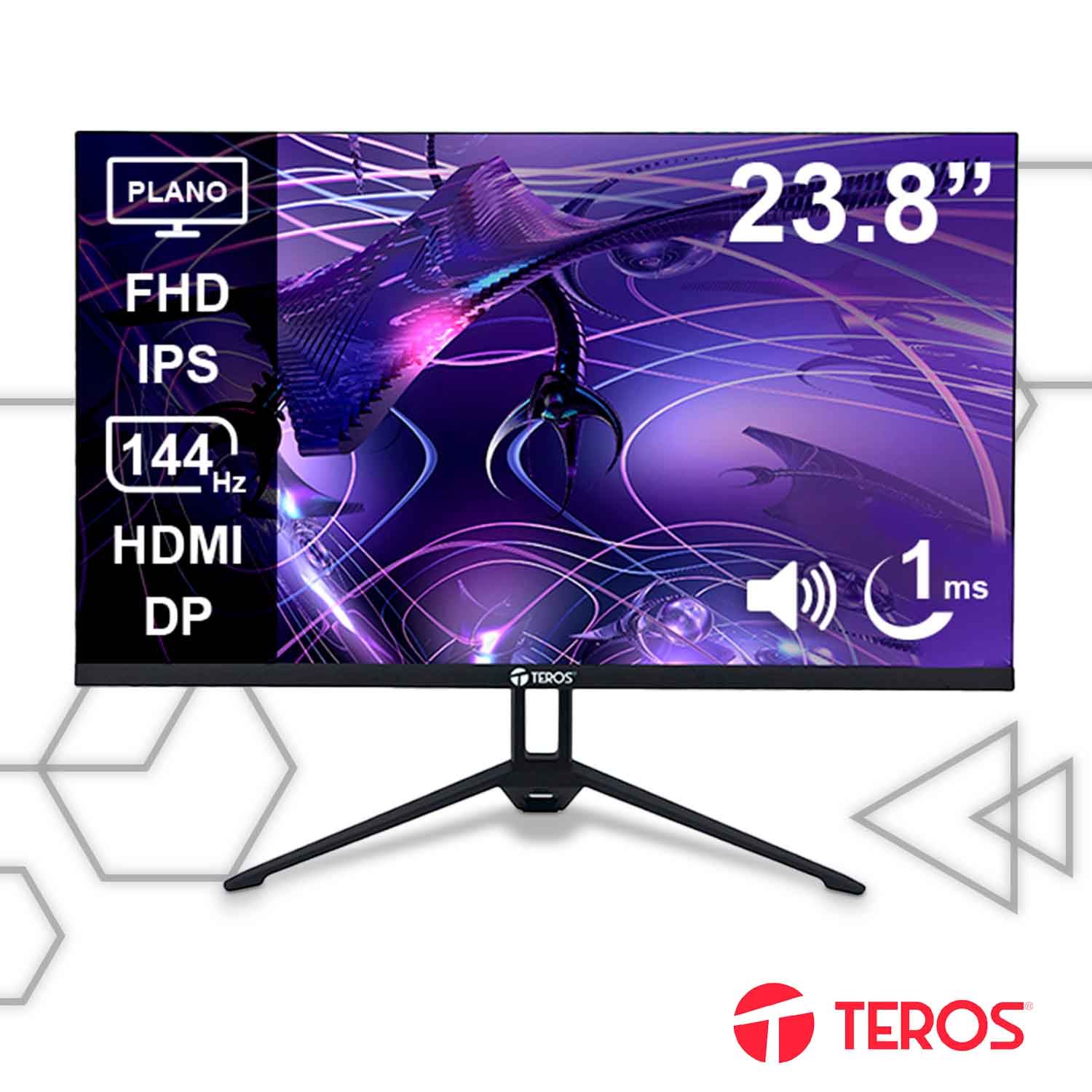 Monitor Plano Gaming Teros 23.8” TE-2417S IPS Full HD 144Hz