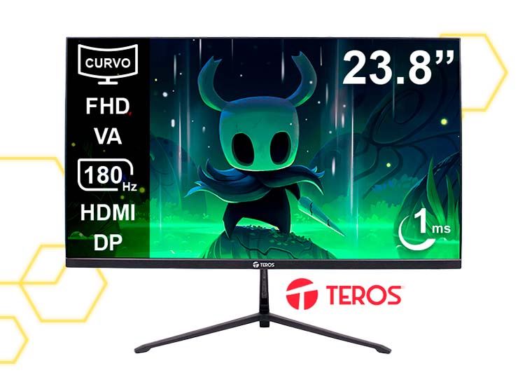 MONITOR GAMER CURVO TEROS TE-2476G 23.8 FHD 180HZ 1MS