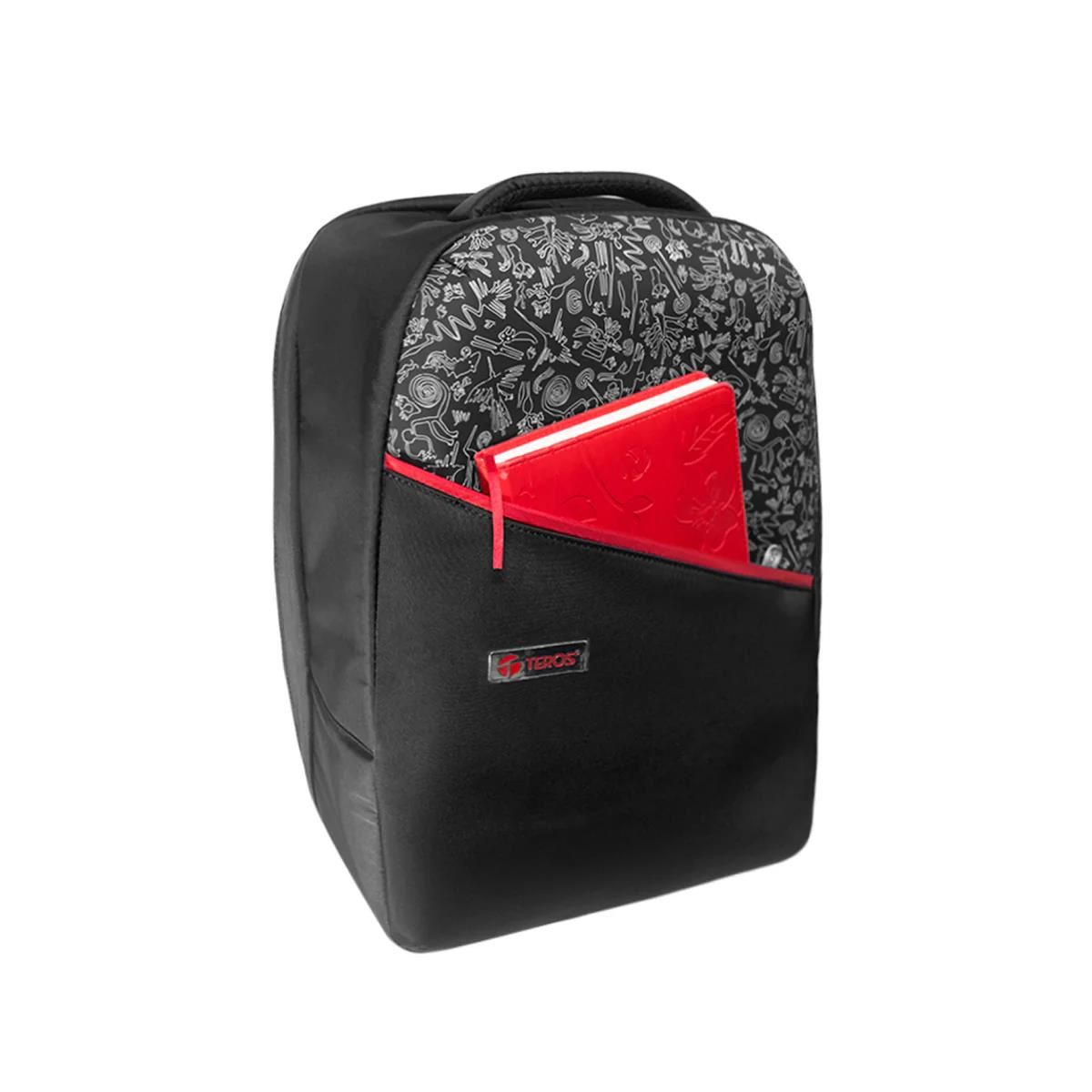 Teros Mochila Work Peruvian TE-ACS9024 15.6 Antirrobo Resistente Agua Negro - TE-ACS9024
