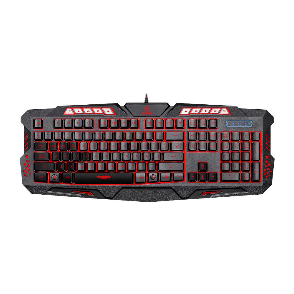Teclado Micronics Lumiere MIC-K701 Gamer LED 7 Colores Conexión USB