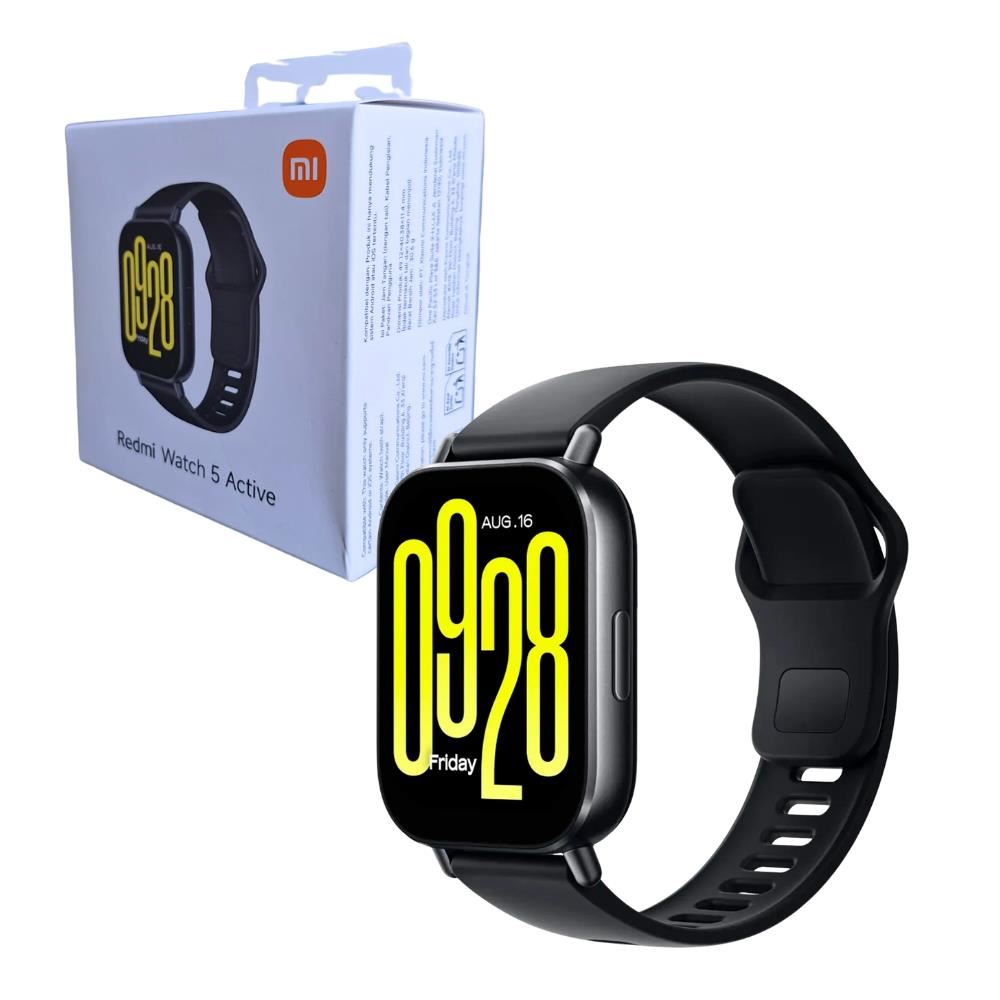 Smartwatch Xiaomi Redmi Watch 5 Active Negro M2351W1 con Pantalla LCD 2.0" Llamadas Bluetooth 100+ Modos Deportivos