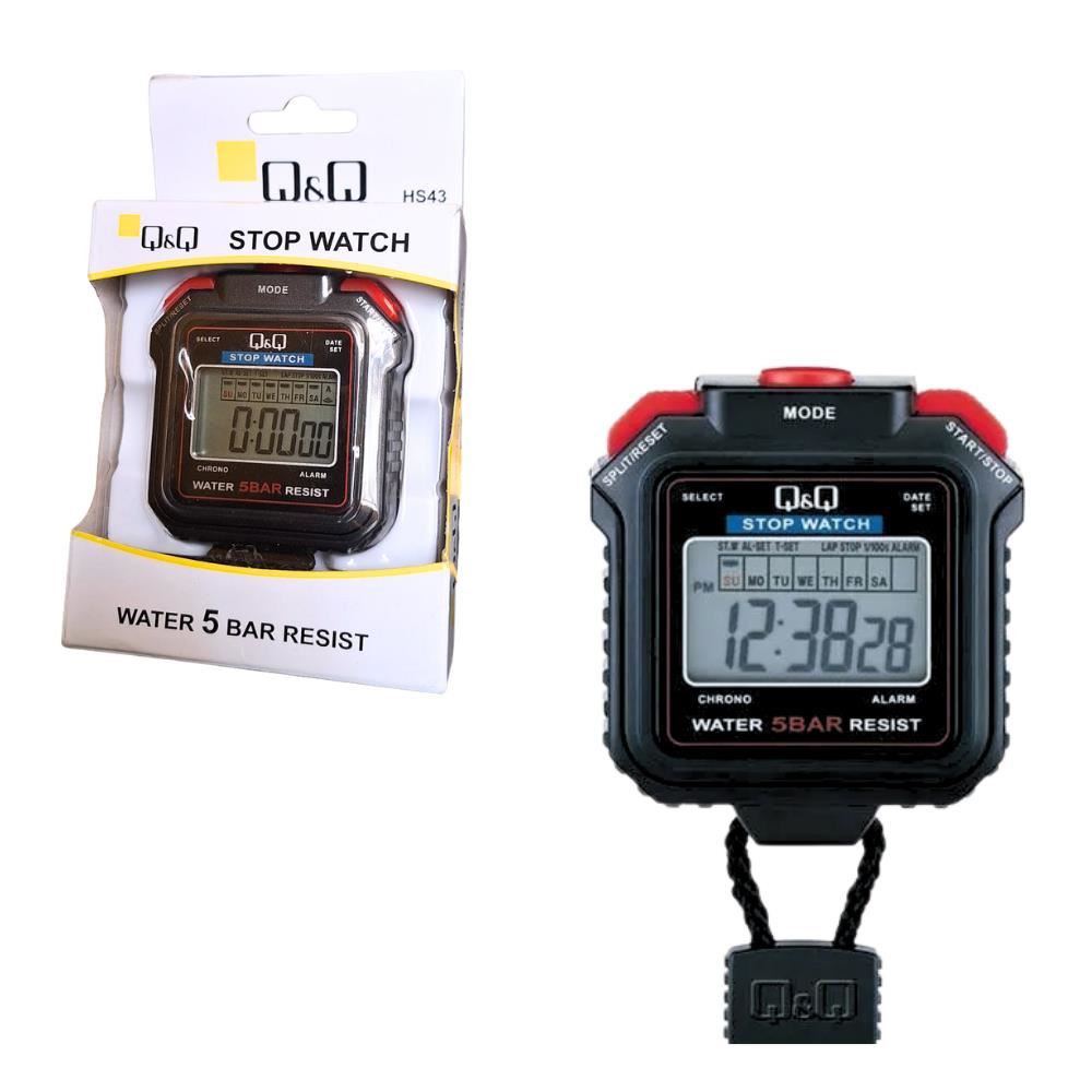 Cronómetro Deportivo con Alarma Calendario Q&Q HS43